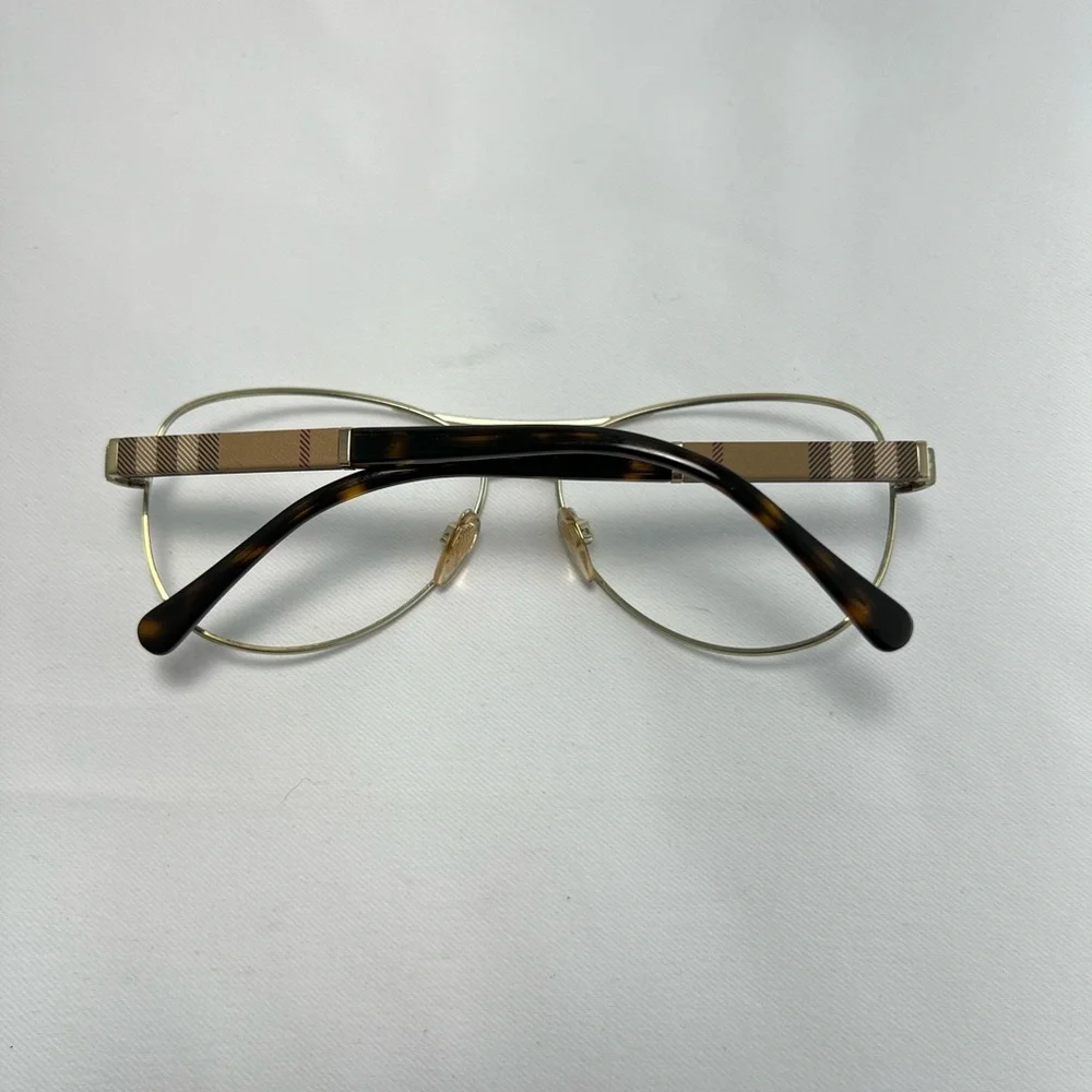 Burberry Chrome Metal Aviator Eyeglasses - Frames Only - Picture 8 of 10